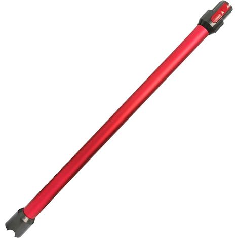 Schnellverlängerungsrohr – 1 Stück – Aluminium und ABS – Kompatibel mit Dyson V7, V8, V10, V11 und V15 – 73 cm – Rot (1/5)