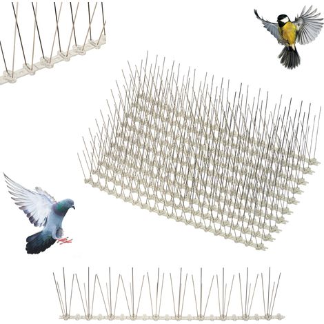 TG63401 Die dichtesten und stärksten Vogelabwehrspitzen für Tauben, Edelstahl, 5 m