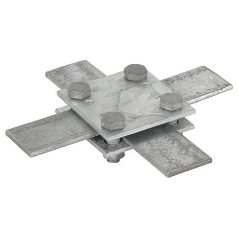 Raccord de croisement St/tZn cond. plat 30/30mm, sans plaque