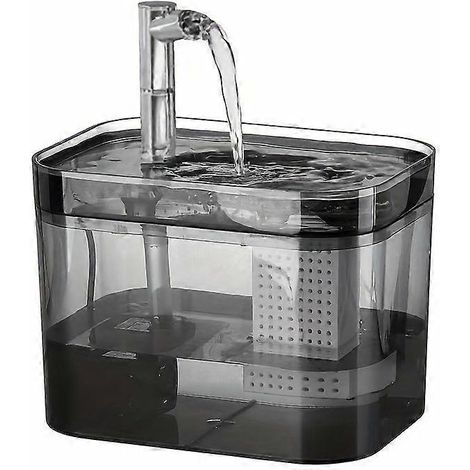 Fuente de agua automática para gatos de 1,5 L, sistema de bebederos circulares con alimentación USB y bomba de filtro para gatos y mascotas pequeñas. (1/5)