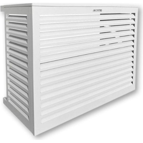 DECOCLIM - Cache unité extérieure en aluminium blanc taille L - 23AL9010