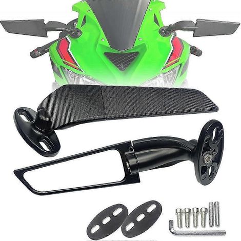 Stealth Wind Wing Seitenspiegel für Kawasaki Ninja 650, Ninja 500, Ninja 400, 300 Motorräder