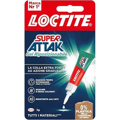 Super attack "Gel riposizionabile" colla liquida facile da applicare 3 gr