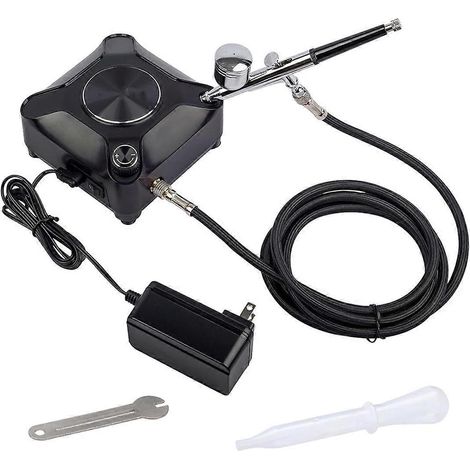 Kit aérographe à débit réglable, kit compresseur d'aérographe double action --- (1/5)
