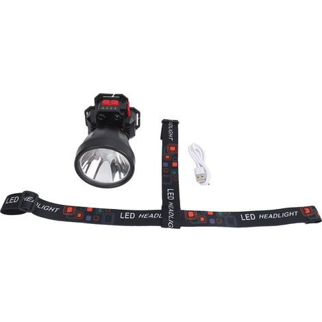 Wiederaufladbare 3600-mAh-Solar-LED-Stirnlampe, wasserdicht nach IPX4, aus Aluminiumlegierung, zum Nachtangeln und Campen (1/5)