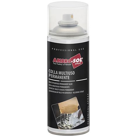 Colle en spray - AMBRO-SOL - I254 - 400 ml - Résistante à la chaleur - Buse réglable (1/2)