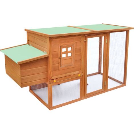 INLIFE Poulailler d'extérieur avec 1 nichoir Bois (1/5)