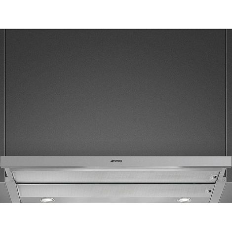 Cappa telescopica Smeg kset900xe 581 m³/h 90 cm acciaio