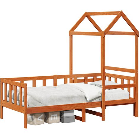 Maison Exclusive - Tagesbett Set 2 pcs Wachsbraun Massives Kiefer
