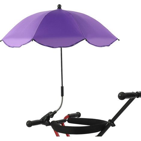 Chair umbrella with clip, Portable, for Patio Strollers, Purple (1/5)