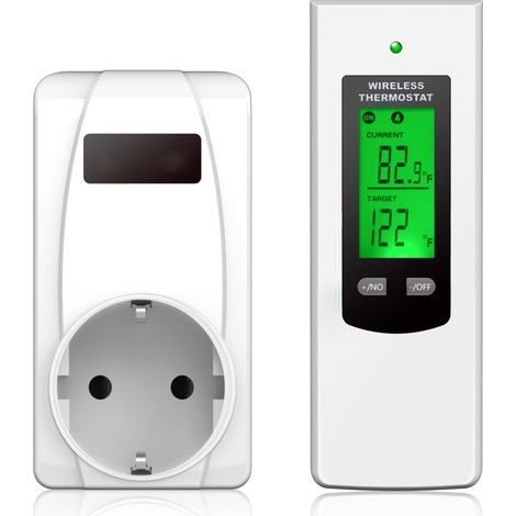 Kabelloses Raumthermostat mit Fernbedienung für Elektroheizung und mobiles Klimagerät (1/5)