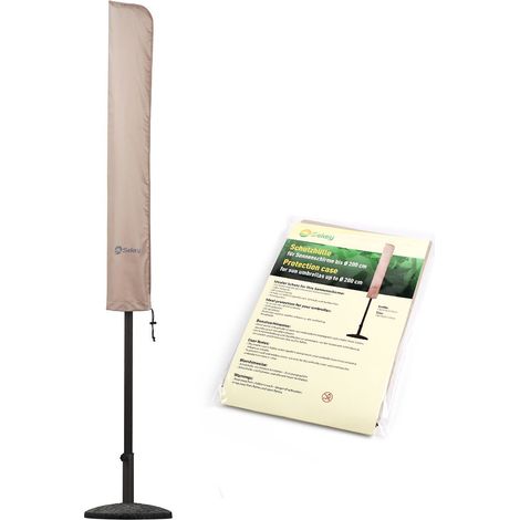 Sekey Schutzhülle Sonnenschirmhülle Taupe Sonnenschirm Abdeckung, bis 200cm Sonnenschirm (1/7)