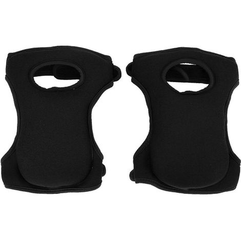 Genouillères de jardin ultra douces, antidérapantes, coussinets de protection souples, noires (1/5)