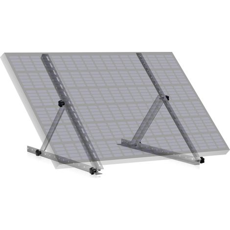 Zelsius Set universale di supporti, modulo solare, angolo regolabile 0 a 90°  Barra supporto 71 cm