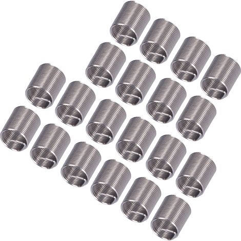 20 Stück Gewindeeinsätze M12 x 1 Gewindereparatur Reduziermutter Spiralkreis Verlängerungswerkzeug 2D (1/5)