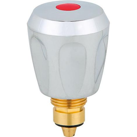 Tete rob. KWC G 3/8" avec poignee,chromee, rouge N° fabricant:148.41 Z 346