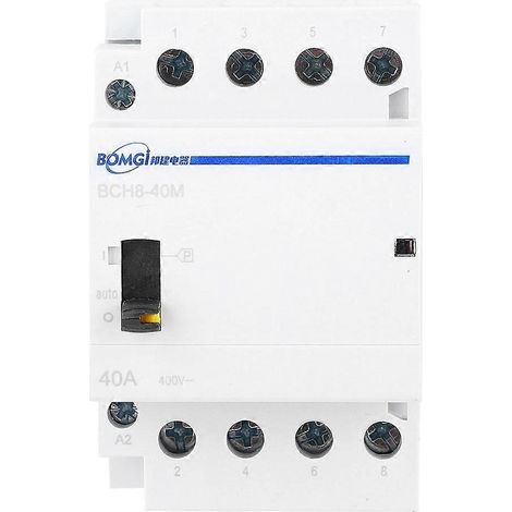 BCH8-40M 230V 4P 40A Modulares Haushalts-Wechselstromschütz mit manuellem Steuerschalter (4NC)