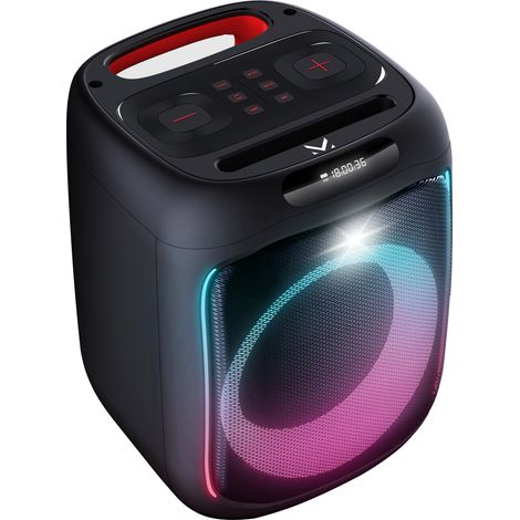 New Majestic 116112 BK Tragbarer-/Partylautsprecher Tragbarer Stereo-Lautsprecher Schwarz 60 W