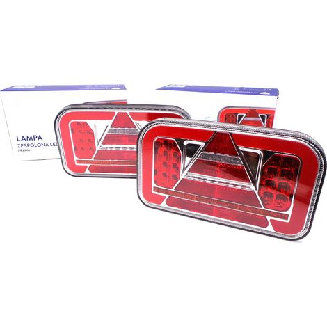 Lampada LED con triangolo grande L+R, direzione dinamica 12-24V (1/5)