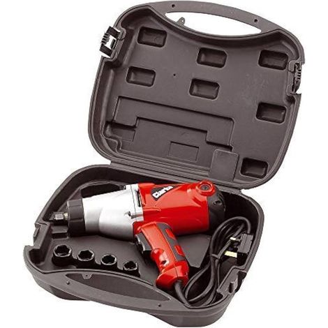 CLARKE IMPACT WRENCH 1000W 1/2"" DR 450NM ELECTRIC IN CASE & SOCKETS 230V CEW1000 (1/3)