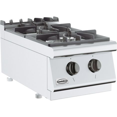 Cuisinière à gaz 2 bruleurs - Combisteel