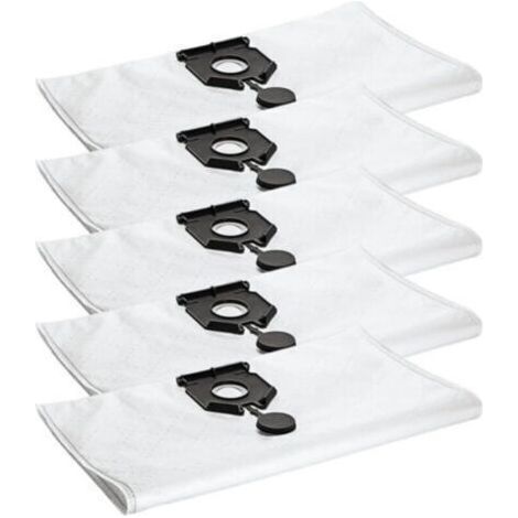 Lot de 5 sacs d'aspirateur compatibles avec Kärcher 2.889-154.0, sacs à poussière non tissés pour aspirateurs NT 30/30L/30L EU2613, filtres de rechange haute capacité (1/5)