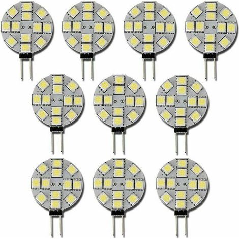 10x Ampoule LED G4 DC 12V Non dimmable Blanc 6000K Ampoule de lumière Remplacement 20W Lampe halogène pour Cuisine Camping-Car RV remorque Bateau (1/5)