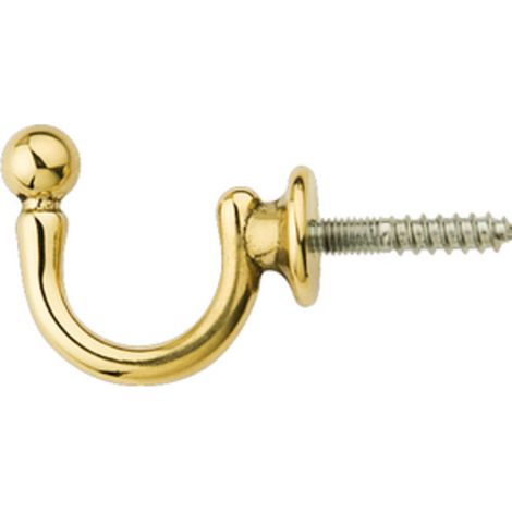 50PZ FERMATENDA GANCIO SFERA ORO LUCIDO 38X33 MM (1/2)