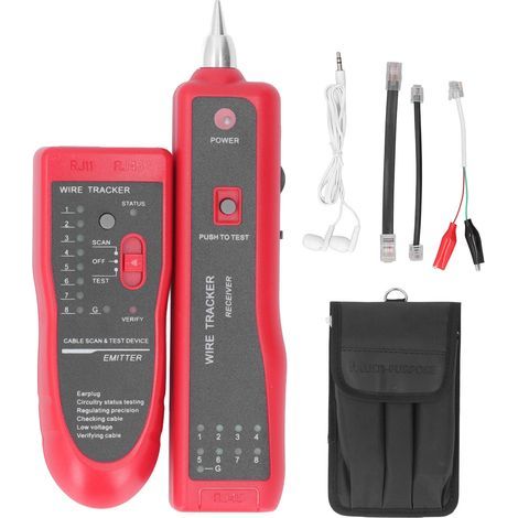 Wire Tracker RJ11 RJ45 Finder Ethernet LAN Multifonction Toner Tracer Réseau Collation de Câble Téléphone Ligne Testeur de Continuité (1/5)