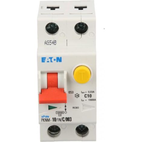Interruttore differenziale 2P 10A C 0.03A tipo AC pknm 10/1N/C/003-MW 236077
