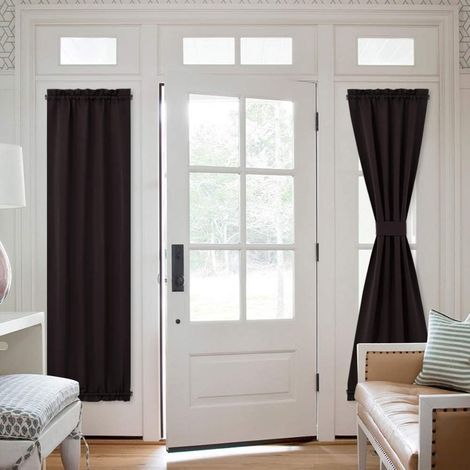 Verdunkelungsvorhang – Wärmedämmendes Paneel für Fenstertüren – 63,5 x 183 cm – Grau – 1 Stück (1/5)