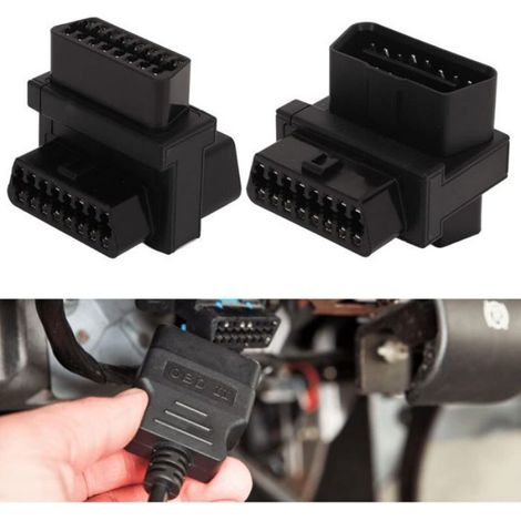 Adaptateur OBD 16 Broches, Adaptateur de Câble de Diagnostic, Adaptateur Convertisseur Répartiteur, Adaptateur OBD2 16 Broches Mâl (1/4)