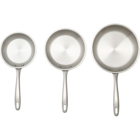 VENTEO  Set de Poele Inox  Plaque induction 2 feux  Lot Casserole et Poele Induction Durable et Résistant