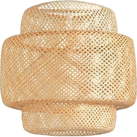 Suspension, en bambou tissé à la main, style japonais, 40CM, Pas d'ampoule-b (1/2)