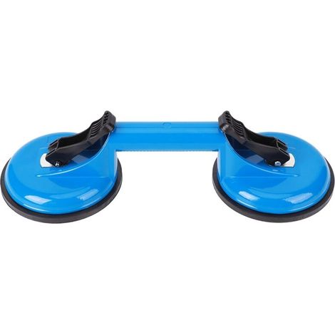 Outil de Réparation, Ventouse en Verre, Outil de Réparation en Alliage D'aluminium + Caoutchouc Bleu 2 Griffes pour Soulever et Déplacer du Verre ou des Planches de Bois, Outils (1/5)