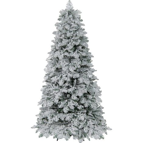 Sapin de Noël artificiel enneigé prééclairé 210 cm avec 160 LED, 8 modes et branches articulées pour salon, entrée et salle à manger (1/5)
