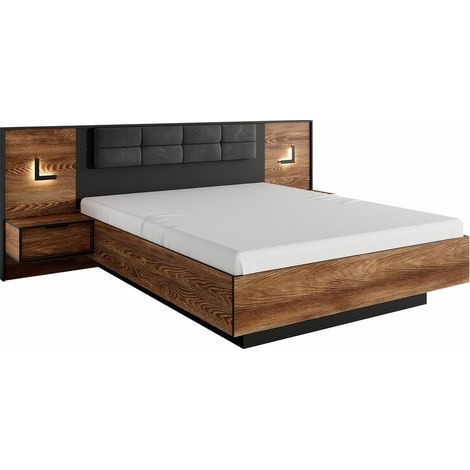 Lit Flodale 103, Disponible, Double, 160x200, Stratifié, Disponible, 167x210x102cm, LED: Disponible (1/5)