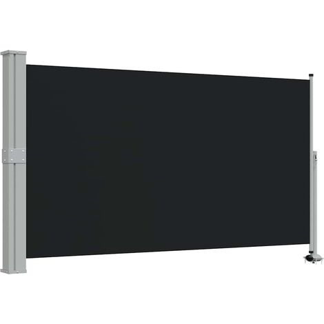 Maison Exclusive - Ausziehbare Seitenmarkise 140x300 cm Schwarz