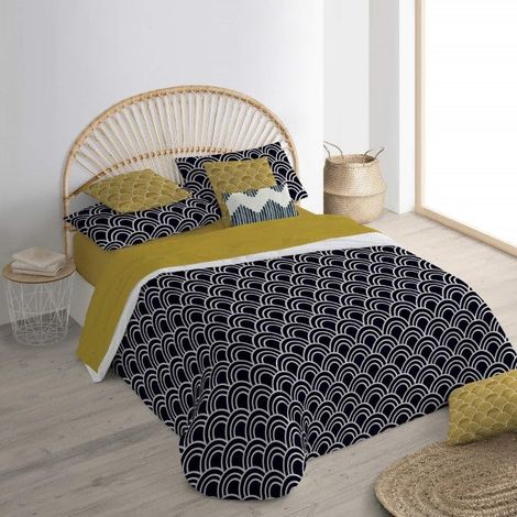 Housse de couette pour lit Housse de couette Toulouse Housse de couette avec boutons Housse de couette 100% coton Housse de couette (lit de 180) (1/5)