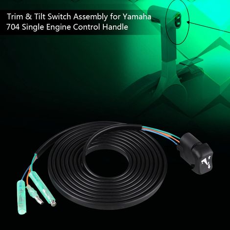 Trimm- und Neigungsschalter für Yamaha 704 Einmotoren-Motorsteuerhebel, Teilenummer 704-82563-41-00, kompatibles Ersatzteil. (1/5)
