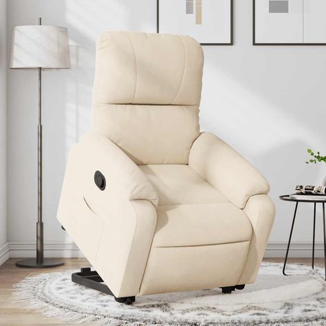 Fauteuil inclinable-Chaise de relaxation-Fauteuil Relax beige tissu microfibre 721050 (1/5)