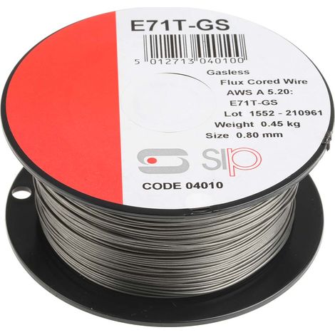 Rs Pro – Fil à souder GasLess 0.8mm 0.45kg – Pour soudure MIG sans gaz – Précision et performance – Usage professionnel