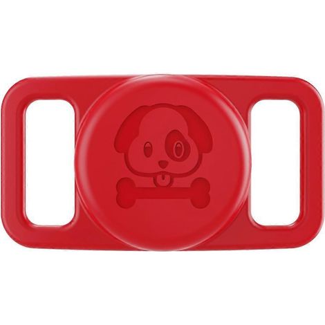 Ortungshülle für Haustier-Silikon-Ortungsnähgerät, Rot