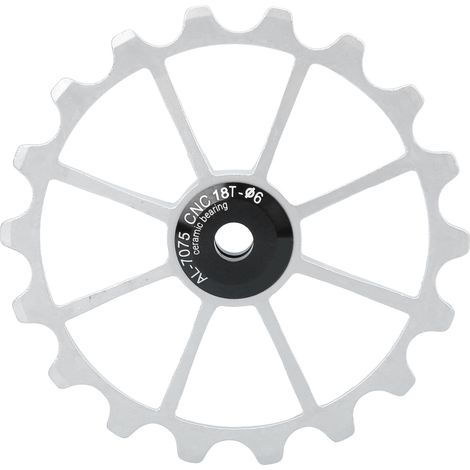MEIJUN 18T Führungsrolle aus Aluminiumlegierung für Mountainbikes, Keramiklager, Hinterradrolle (1/5)