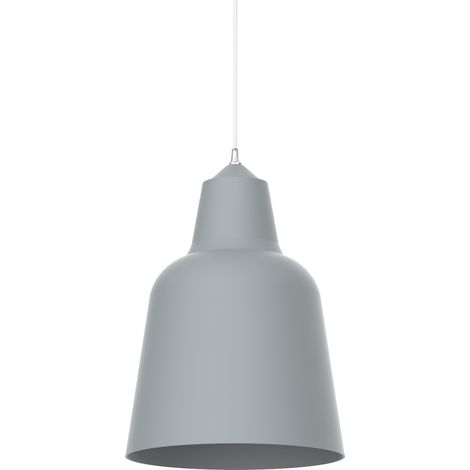 LUMICOM DONG Sospensione, 1X E27, max 42W, metallo, grigio, D.25cm