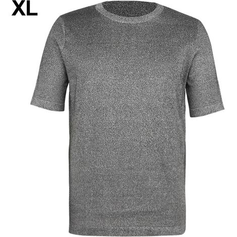 Ortviai T-shirt de protection anti-coupure niveau 5 en fibre PE haute densité – col rond, manches courtes, taille XL