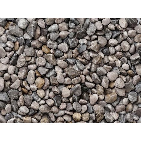 Ciottoli, sassi per giardino, Grigio Cielo 7-15 mm (1200 kg)