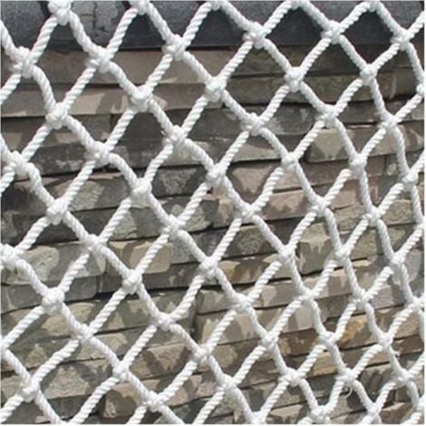 Nylon-Sicherheitsnetz, Absturzsicherungsnetz, Balkonfenster, starkes, langlebiges Seil, verhindert Stürze, reißfestes Netz, Zaundekoration (1 x 6 m) FLITI