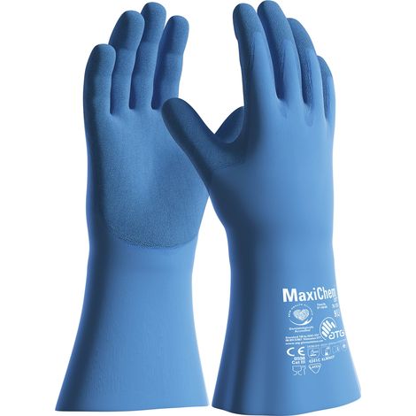 12 Paar MaxiChem® Cut Chemikalienschutz-Handschuhe (76-733) Größe 7 (1/4)