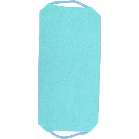 Gant exfoliant bleu pour douche, gant de massage corporel élastique avec lanière, lingette nettoyante et frottante pour bain. (1/5)